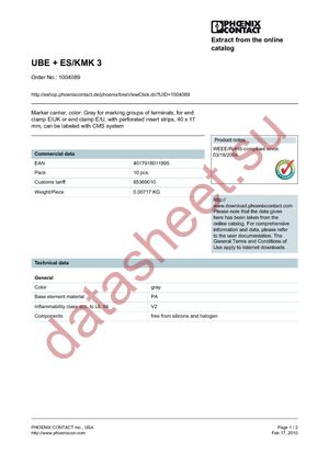 1004089 datasheet  